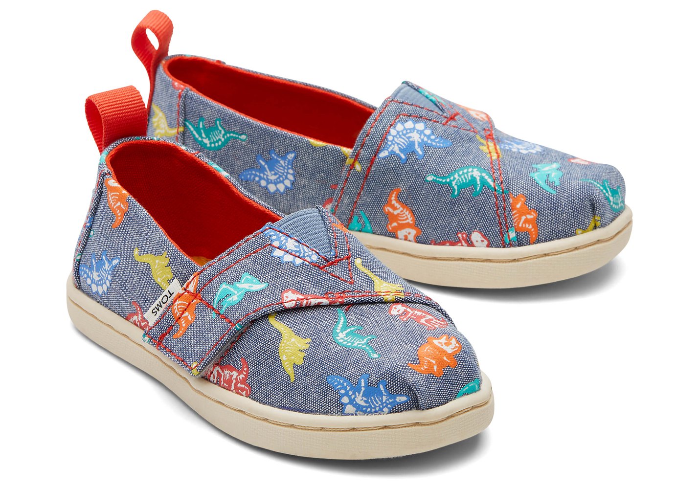 Toms Alpargata Tiny Dino Espadrille Navy - Kids - 03824-WMTK